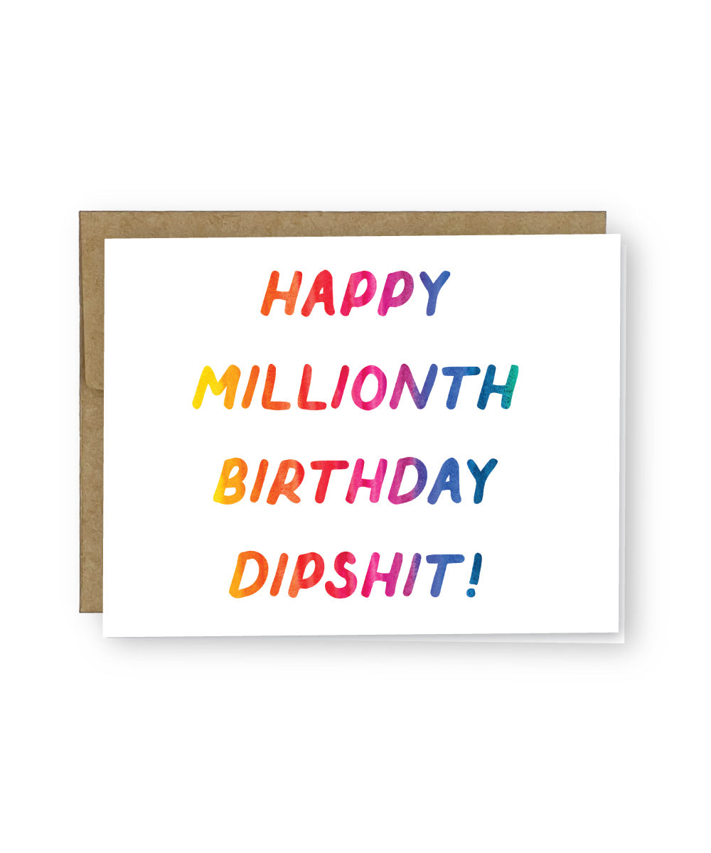 Happy Millionth Birthday Greeting Card