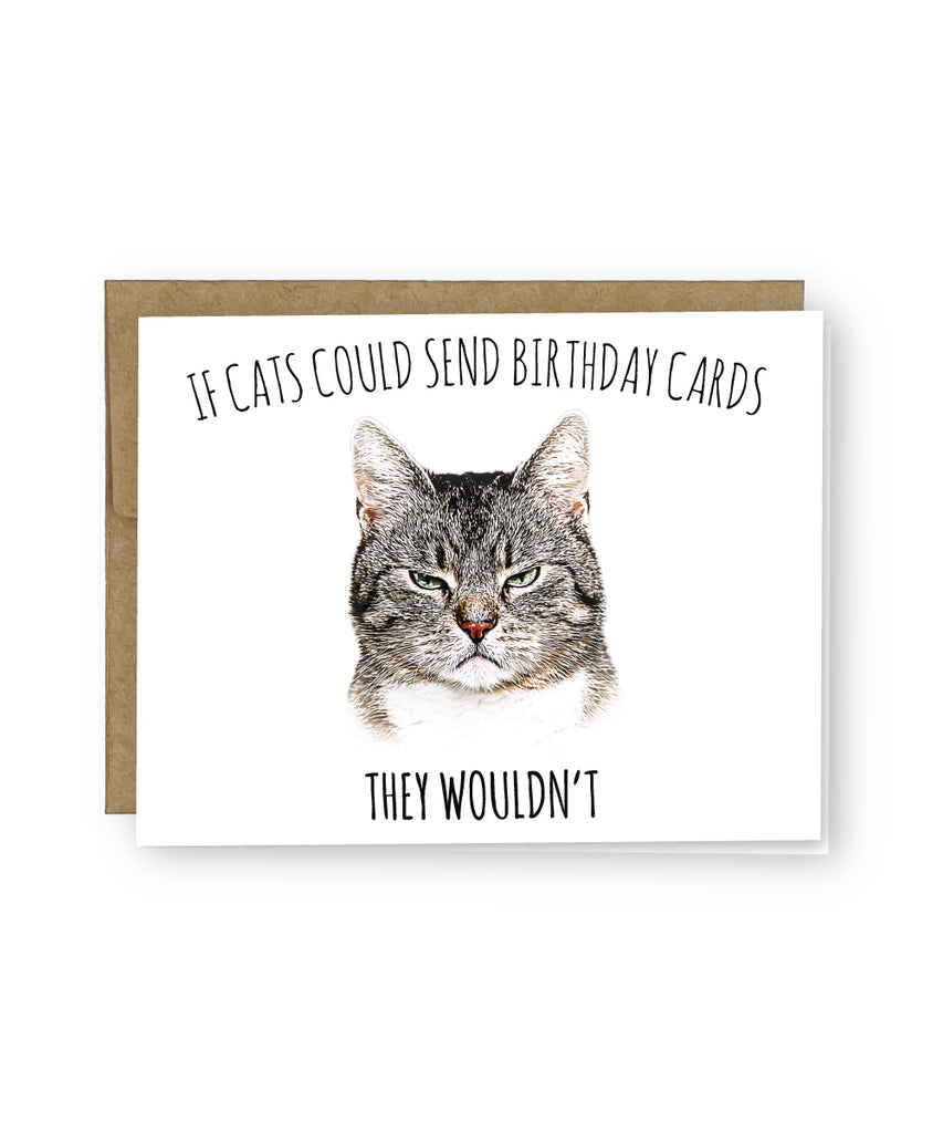 grumpy cat card sleeves Grumpy Cat Birthday Greeting Card – Surly Squirrel
