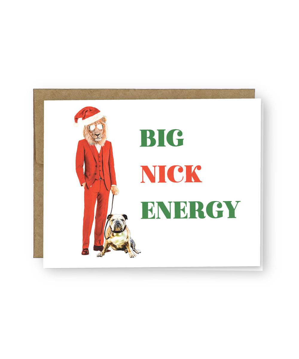 Big Nick Energy Christmas Greeting Card