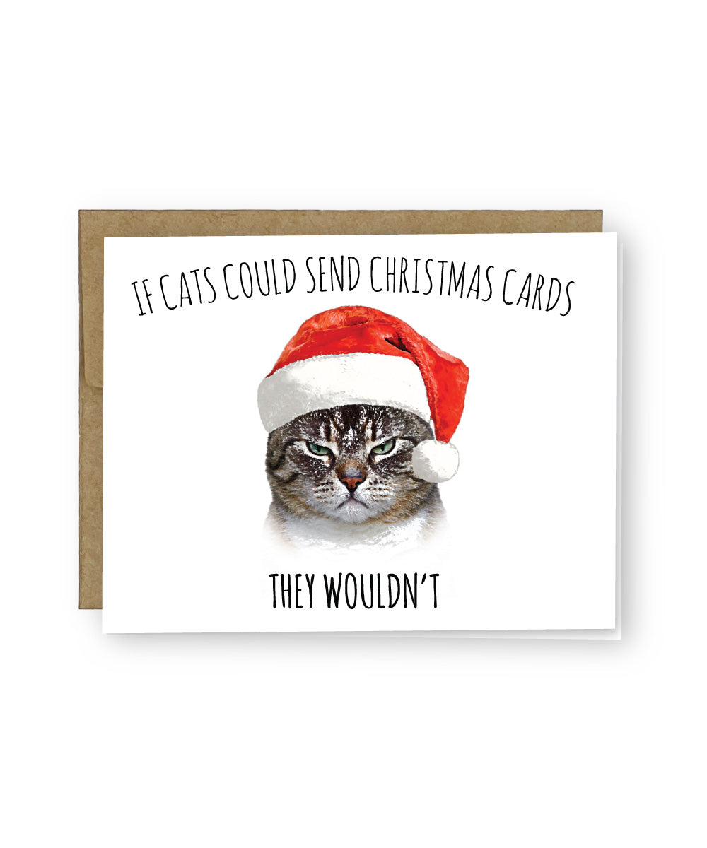 Xmas Grumpy Grumpy Cat Christmas Greeting Card – Surly Squirrel