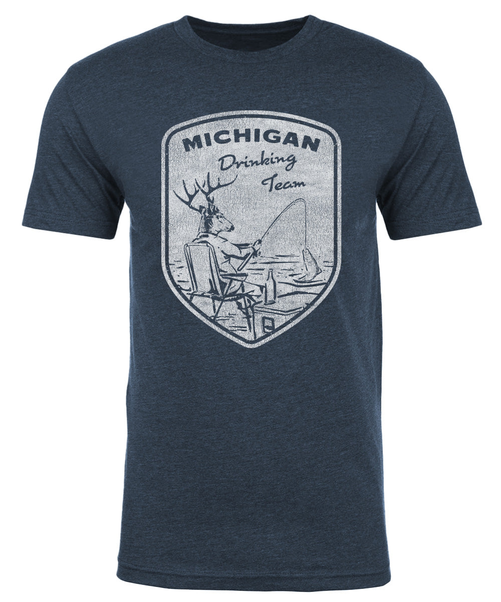 Michigan Drinking Team Navy T-Shirt