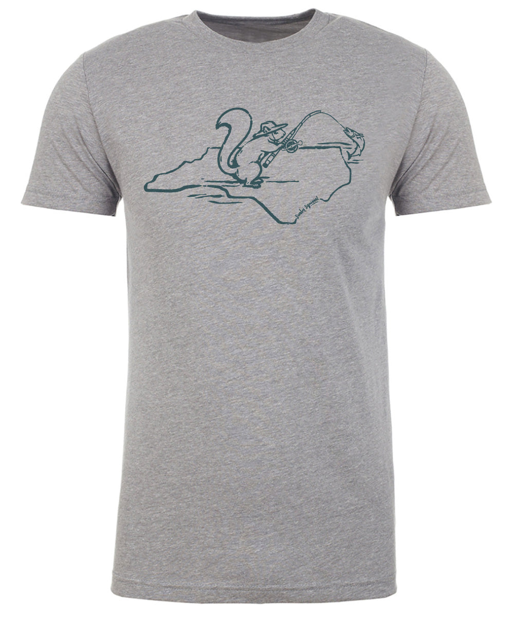 NC Fishing Squirrel T-Shirt