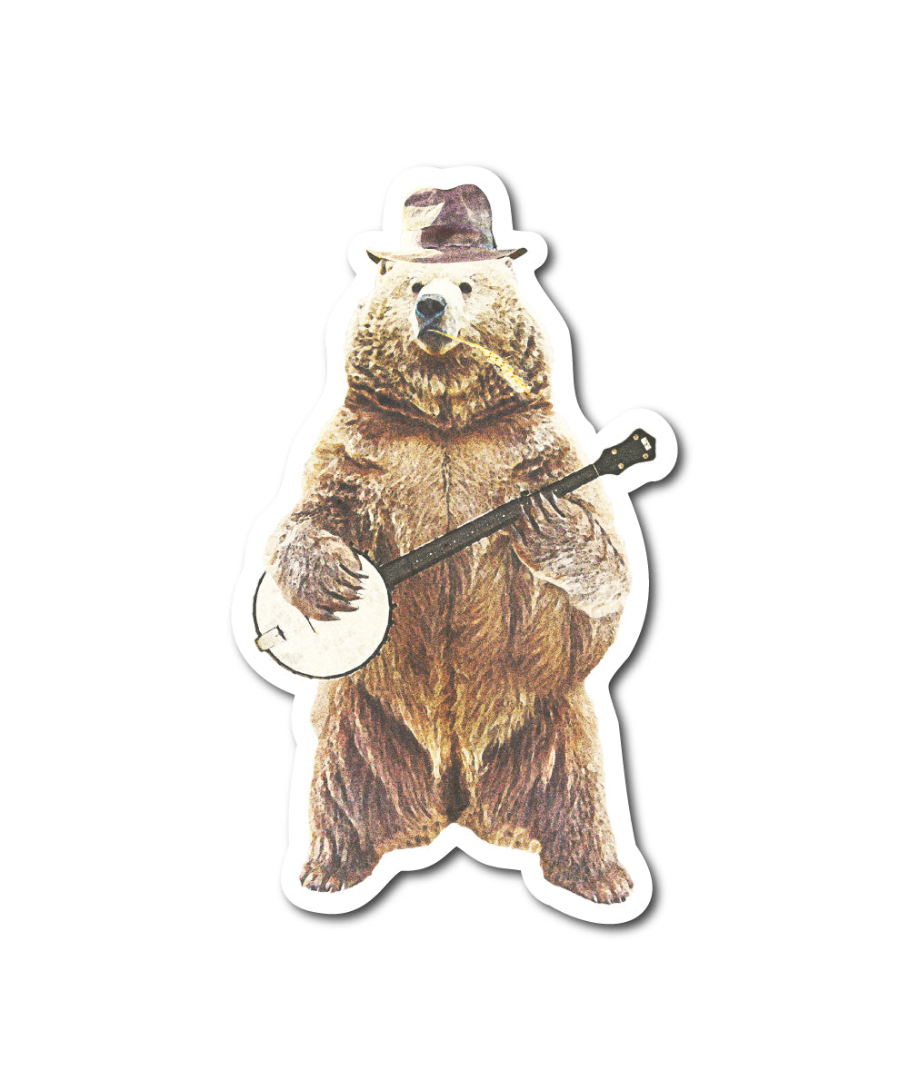 Banjo Bear Sticker