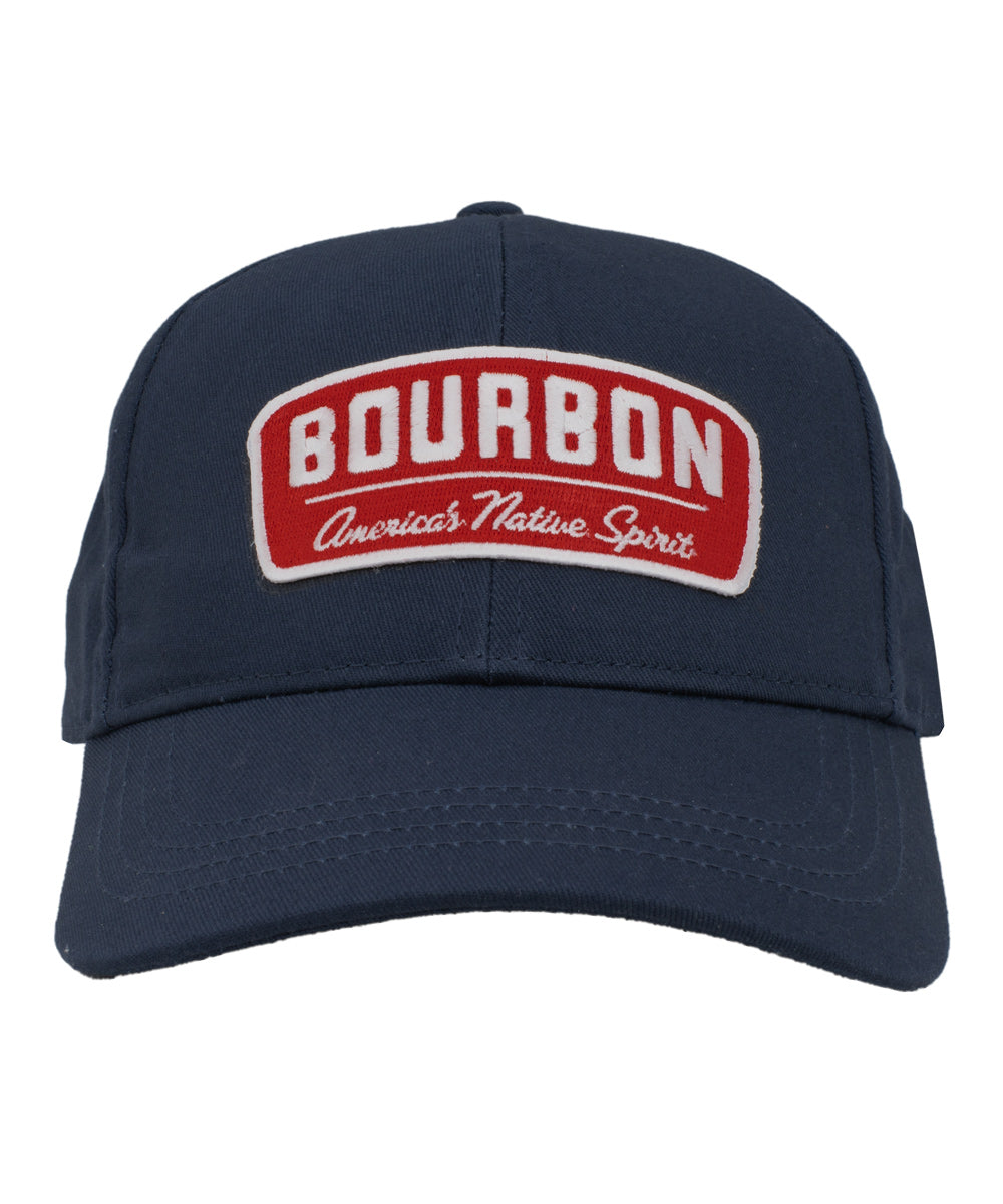 Bourbon Native Blue Organic Cotton Baseball Cap