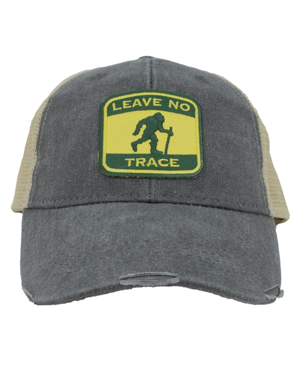 Leave No Trace Charcoal Distressed Trucker Hat
