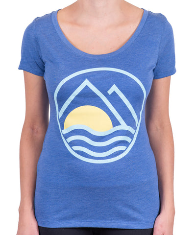 Mountains to Sea Crest Scoop Neck T-Shirt