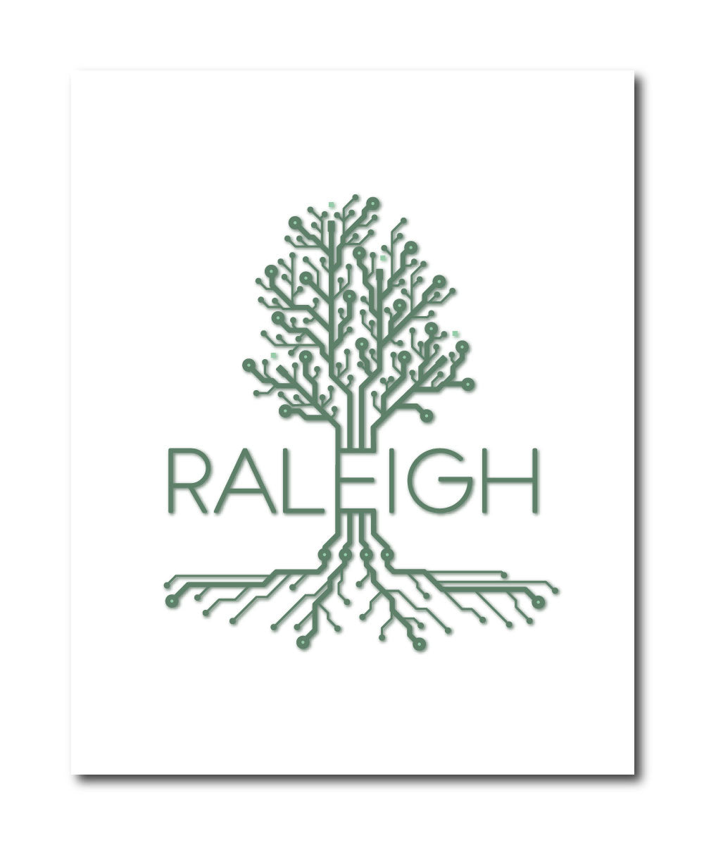 Raleigh Circuit Tree 8x10 Print