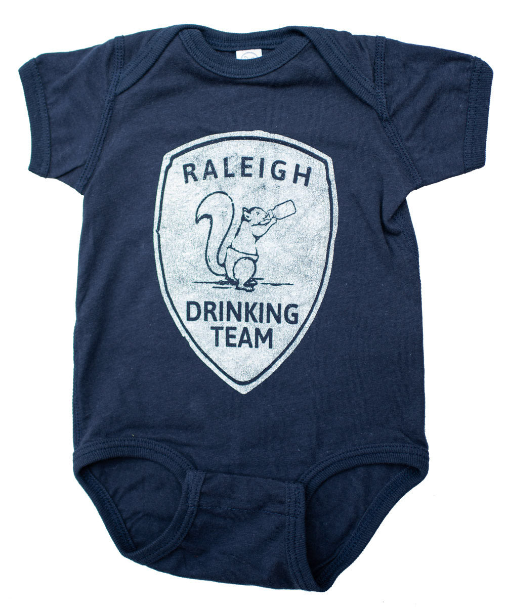 Baby Raleigh Drinking Team Onesie