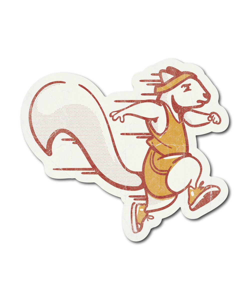 Running Squirrel Sticker