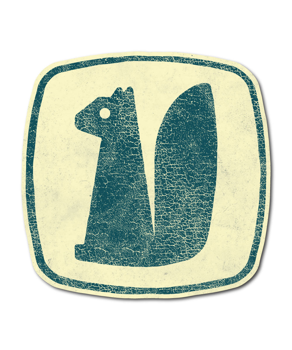 Surly Squirrel Logo Sticker