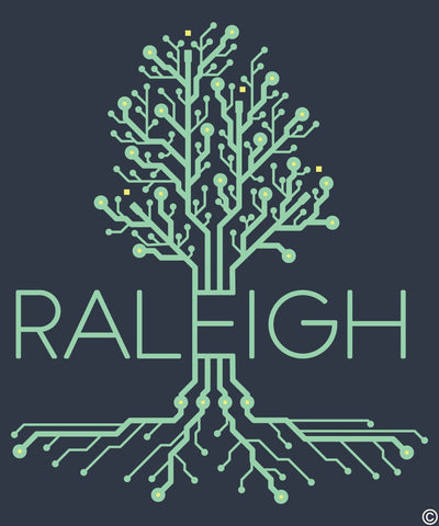 Raleigh Circuit Tree Scoop Neck T-Shirt